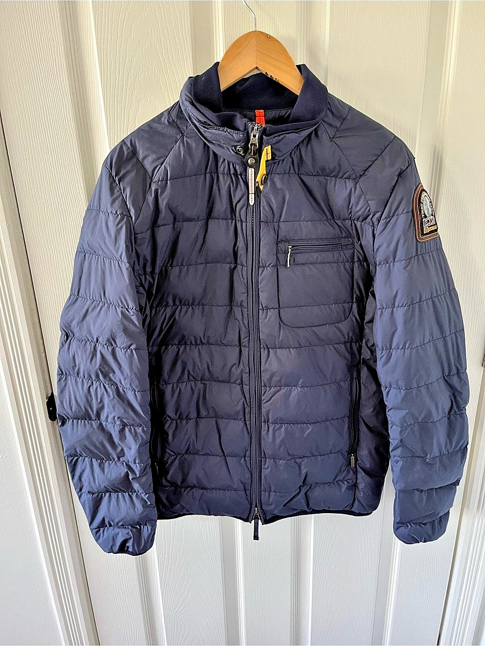 Parajumpers Super Light Weight Puffer Jacket in Blue Size Medium